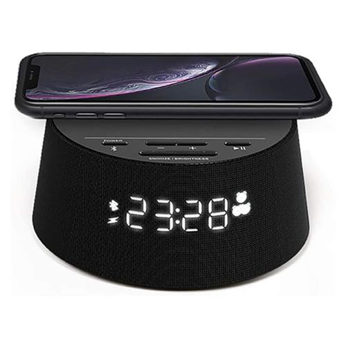 필립스 PR702 스마트폰 무선 충전기 블루투스 스피커 취침 타이머 알람 시계